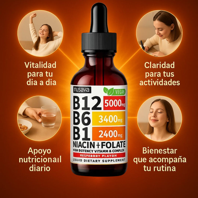 B-Complex con B12 Vitaminas esenciales para tu energía diaria💪🏻