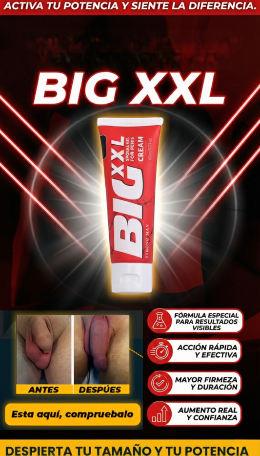 GEL BIG XXL - AGRANDA Y ENGROSA TU PENE| PROLONGA LA DURACIÓN EN LA CAMA Y HAZ QUE ELLA SEA LA QUE NECESITE DE TI🔥🥵